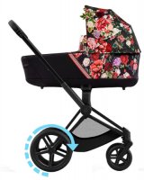 Коляска для новорожденных Cybex Priam и e-Priam IV FE Spring Blossom Dark (шасси на выбор) 3