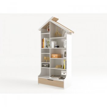 Стеллаж ABC King Домик Белый /Бежевый