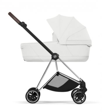 Коляска для новорожденного Cybex Mios IV 2026 Off White (шасси на выбор) шасси Chrome Brown