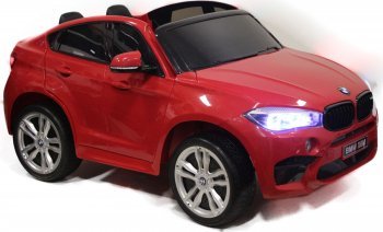 Электромобиль Rivertoys BMW-X6-M-JJ2168 с дистанционным управлением, двухместный Красный