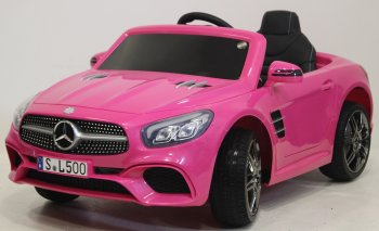 Детский электромобиль RiverToys MERCEDES-BENZ SL500 Розовый