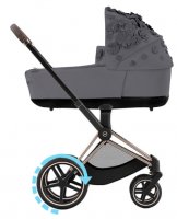 Коляска для новорожденных Cybex Priam и e-Priam IV FE Simply Flowers Dream Grey (шасси на выбор) 1