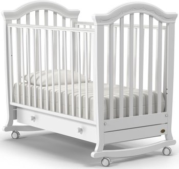 Детская кровать Nuovita Perla dondolo белый