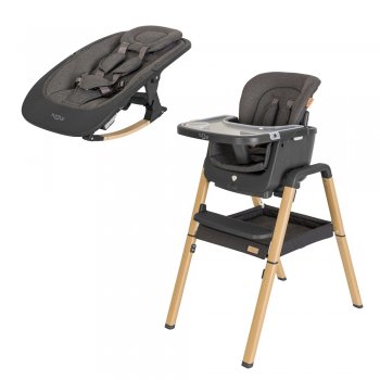 Стул Tutti Bambini для кормления High Chair Nova Grey/Oak