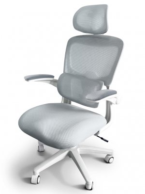 Детское кресло Ergokids Teen c подлокотниками Серый