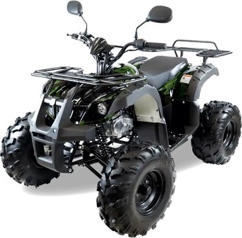 Квадроцикл детский бензиновый MOTAX ATV Grizlik-8 125 cc Зелёный камуфляж