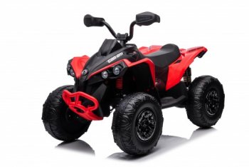 Детский электроквадроцикл Rivertoys BRP Can-Am Renegade (Y333YY) (Лицензионная модель) с дистанционным управлением красный