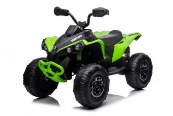 Детский электроквадроцикл Rivertoys BRP Can-Am Renegade (Y333YY) (Лицензионная модель) с дистанционным управлением зеленый