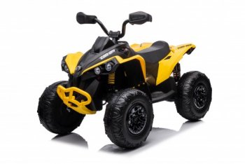 Детский электроквадроцикл Rivertoys BRP Can-Am Renegade (Y333YY) (Лицензионная модель) с дистанционным управлением желтый