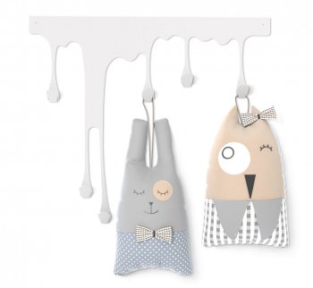 Вешалка детская Sheffilton Белый муар/при покупке с продукцией