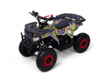 Квадроцикл бензиновый OXO MOTORS GRIZLIK MIDI ЕS BW с электростартером и родительским пультом