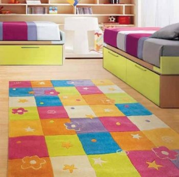 Детский ковёр в комнату Pansky Цветные квадраты-1 (140*200) Цветные квадраты-1 (140*200) 