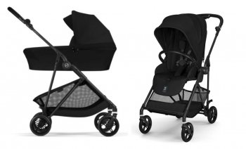 Коляска 2 в 1 Cybex Melio Carbon Magic Black 2026