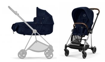 Коляска 2 в 1 Cybex Mios III Rebellious Luxury Denim Blue шасси Chrome Brown