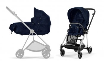 Коляска 2 в 1 Cybex Mios III Rebellious Luxury Denim Blue шасси Chrome Black