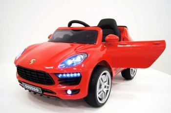 Детский электромобиль Rivertoys Porshe Macan O005OO VIP (Ривертойс) Красный