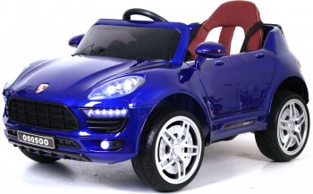 Детский электромобиль Rivertoys Porshe Macan O005OO VIP (Ривертойс) Синий глянец