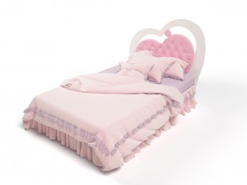 Детская кровать ABC King Lovely 4 c освещением, мягкой вставкой и стразами Swarovski
