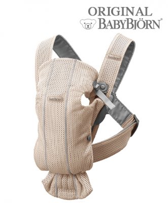 Рюкзак-кенгуру для новорожденных BabyBjorn Mini 3D Mesh 0210.01/Pearly Pink