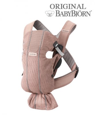 Рюкзак-кенгуру для новорожденных BabyBjorn Mini 3D Mesh 0210.03/Dusty Pink