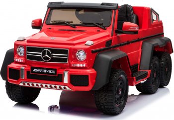 Детский электромобиль Rivertoys Mercedes-benz G63 AMG 4WD A006AA с дистанционным управлением Красный