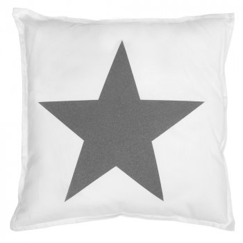 Подушка Vamvigvam Star Бело-серая