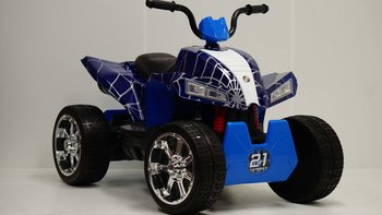 Электро квадроцикл Rivertoys T555TT Синий паук