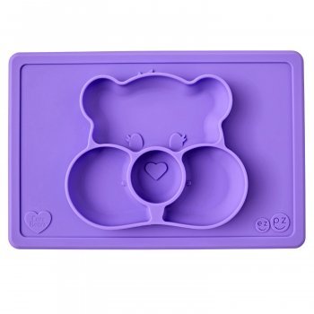 Тарелочка Ezpz Happy Mat Care Bear Edition Teal (Изпз Хэппи Мат Кэа Эдишн Тил) фиолетовый