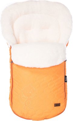 Конверт зимний меховой Nuovita Polare Bianco Arancio/Оранжевый