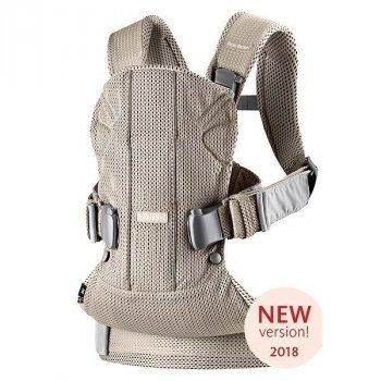 Многофункциональный рюкзак-кенгуру BabyBjorn One Mesh New version 0980.02/Серо-бежевый