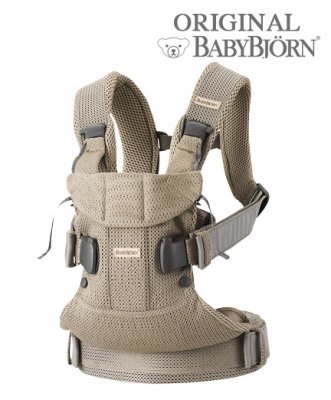 Рюкзак-кенгуру для новорожденных BabyBjorn One Air 0980.02/ Grey Beige