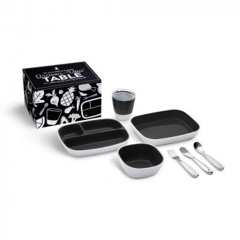 Набор посуды Munchkin Splash™ 7 предметов черный 