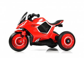 Детский электромотоцикл Rivertoys G004GG красный
