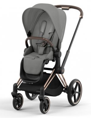 Прогулочная коляска Cybex Priam и e-Priam IV Mirage Grey (шасси на выбор) 