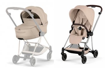 Коляска 2 в 1 Cybex Mios IV 2026 Cozy Beige (шасси на выбор) шасси Chrome Brown