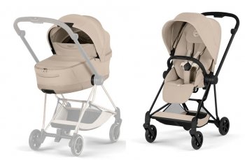 Коляска 2 в 1 Cybex Mios IV 2026 Cozy Beige (шасси на выбор) шасси Matt Black