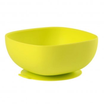 Тарелка из силикона Beaba Silicone suction bowl Green/при покупке отдельно