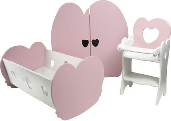 Набор кукольной мебели Paremo 3 предмета PFD120-24/PFD120-23/PFD120-21/PFD120-22 Розовый