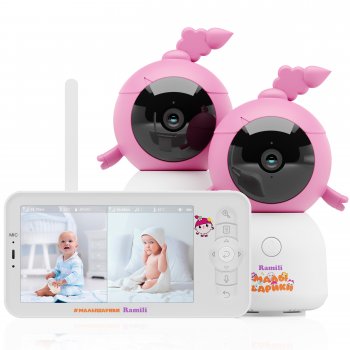 Видеоняня Ramili Baby RV100X2NUSHA Нюша, Малышарики, с креплениями