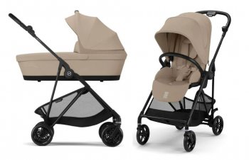 Коляска 2 в 1 Cybex Melio Carbon Almond Beige