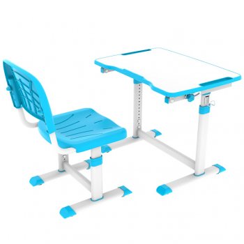 Комплект Cubby растущая парта + стул трансформеры OLEA Blue