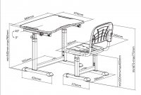 Комплект Cubby растущая парта + стул трансформеры OLEA 10