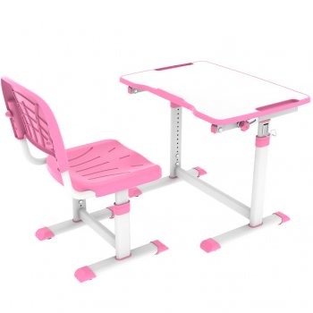 Комплект Cubby растущая парта + стул трансформеры OLEA Pink