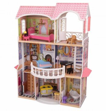 Винтажный кукольный дом для Барби KidKraft &quot;Магнолия&quot; (65839_KE) с мебелью 13 предметов