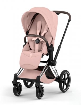 Прогулочная коляска Cybex Priam V Peach Pink (шасси на выбор) шасси Chrome Brown