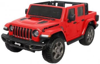 Детский электромобиль Barty Jeep Gladiator Rubicon 4WD 6768R (Лицензия) Красный