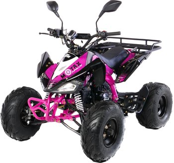 Квадроцикл подростковый бензиновый MOTAX ATV T-Rex-LUX 125 сс Черно-розовый