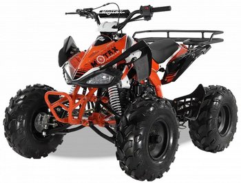 Квадроцикл подростковый бензиновый MOTAX ATV T-Rex-LUX 125 сс Бело-оранжевый