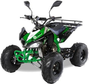 Квадроцикл подростковый бензиновый MOTAX ATV T-Rex-LUX 125 сс Черно-зеленый