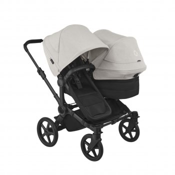 Детская коляска 2 в 1 Bugaboo Donkey 6 Duo на шасси Black Black//Heritage Black/Misty White